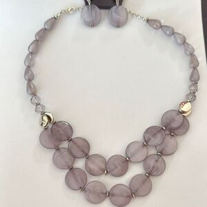 Paparazzi Grey Necklace Set